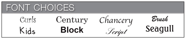 Carpet Embroidery Fonts