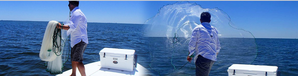 Cast net for bait and fish